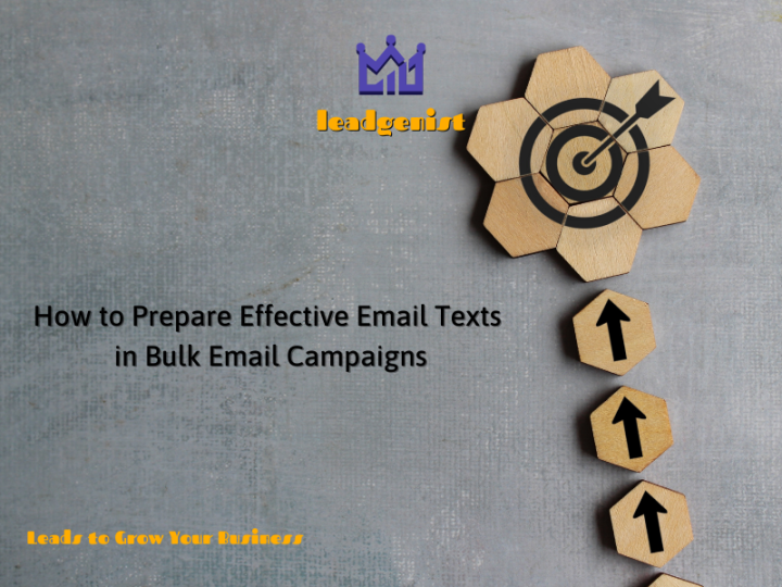 How to Prepare Effective Email Texts in Bulk Email Campaigns - Lead ...